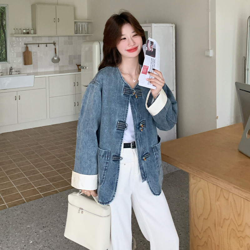 数据好牛仔新中式外套6033P155控238,女装短外套,2C182