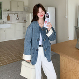 数据好牛仔新中式外套6033P155控238，女装短外套，2C182