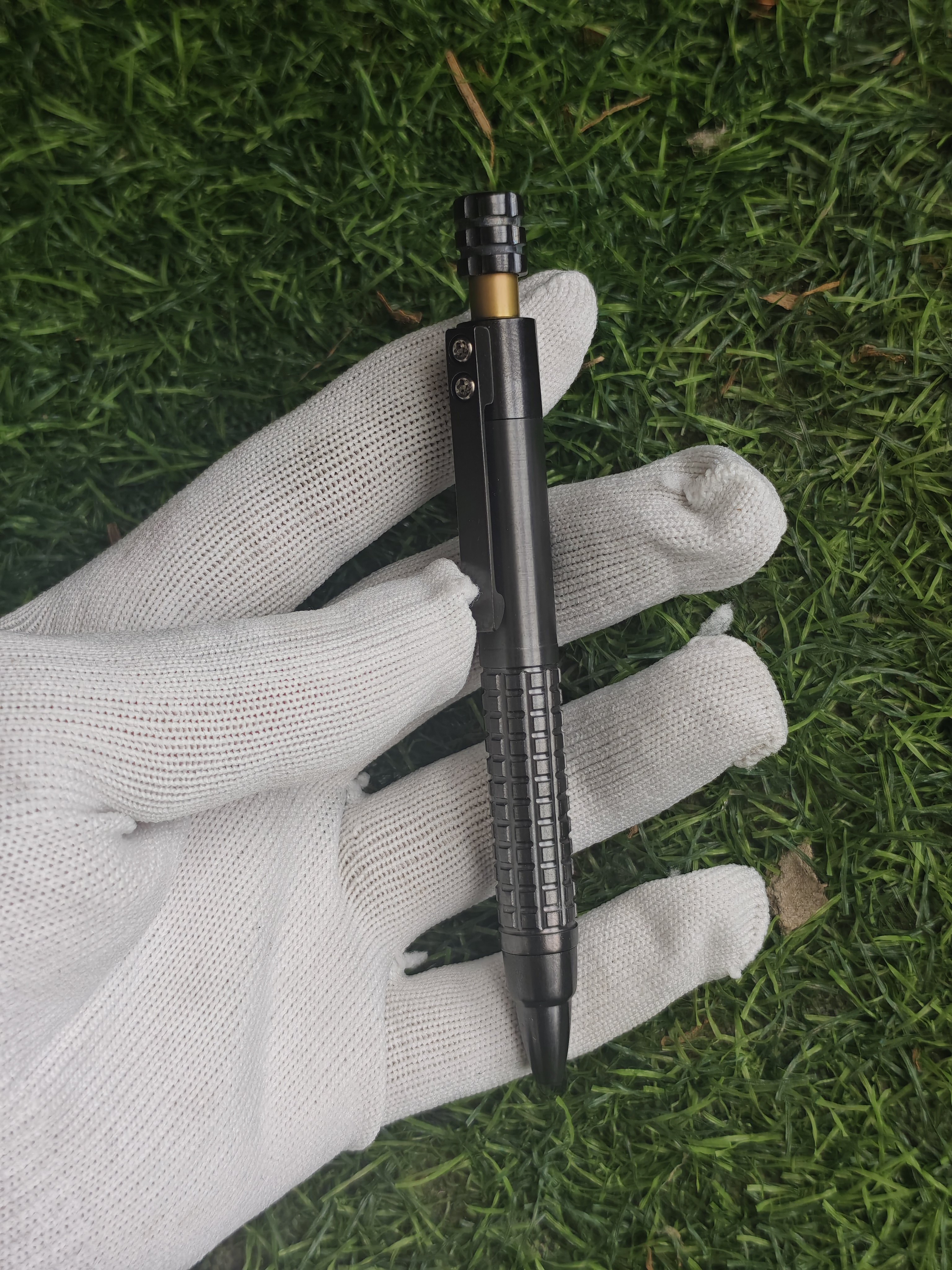锆合金顶旋笔短款g5笔芯极限短全金属自制一圈出芯机构全金属口袋