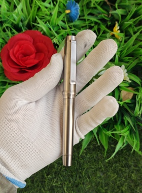 自制钛合金活塞平顶钢笔6号尖 35mm金豪bock6施密特5jowo6可选