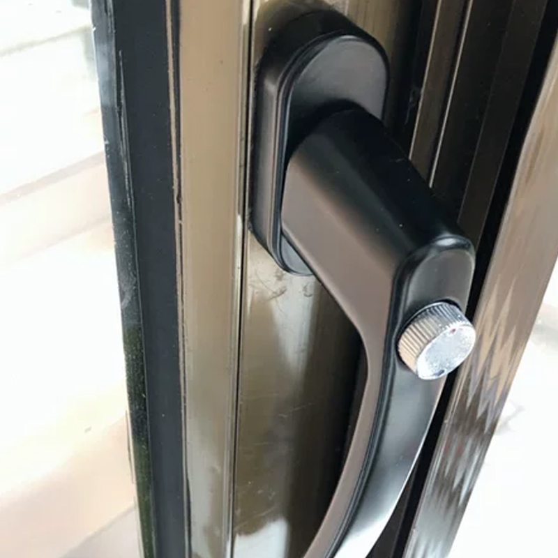 直销开发商阳台玻璃门锁铝合金塑钢门锁把手双面带保险带钥匙门