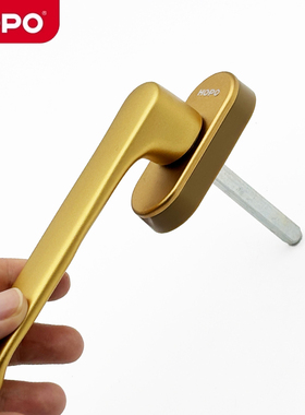 HOPO深圳好博超薄窗户把手PH107断桥系统玻璃窗用薄款扁执手方轴