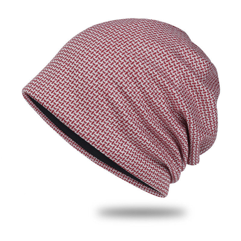 春夏男女薄款棉质休闲包头帽韩版潮堆堆帽秋冬户外骑行针织套头帽