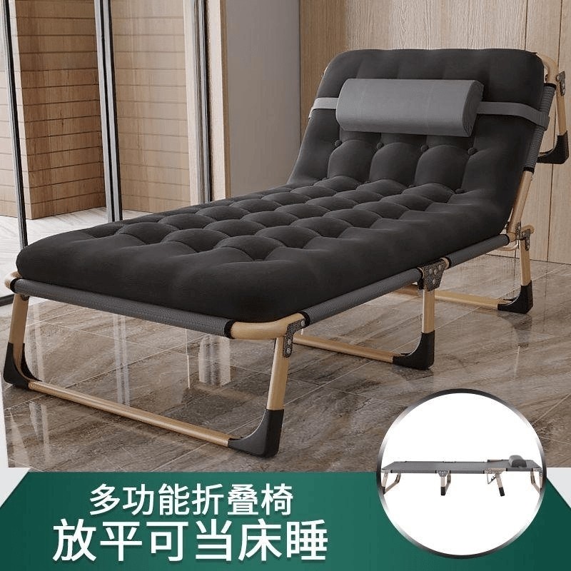 折叠床单人床家用便携多功能躺椅办公室简易午休床成人简易行军床