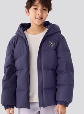 Skechers斯凯奇2025新款男女童秋冬防风梭织短款羽绒外套P425K003