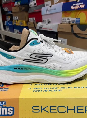 Skechers斯凯奇男跑鞋新款透气减震轻便健步休闲运动跑步鞋221000