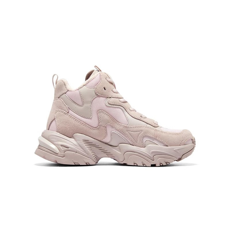 Skechers斯凯奇女士22秋冬新款加绒中高帮复古老爹鞋熊猫鞋167587