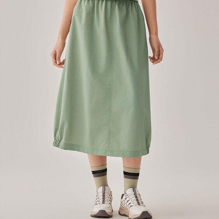 Skechers春夏女士凉感速干休闲半身花苞蓬蓬灯笼裙P225W133