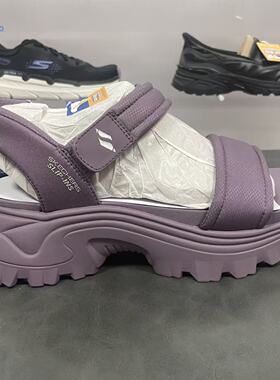 Skechers斯凯奇夏季女凉鞋闪穿鞋百搭厚底增高防滑闪穿凉鞋119872