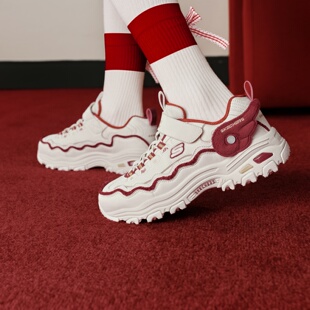 Skechers斯凯奇2026新年款女童轻质时尚潮流魔术贴老爹鞋319104L