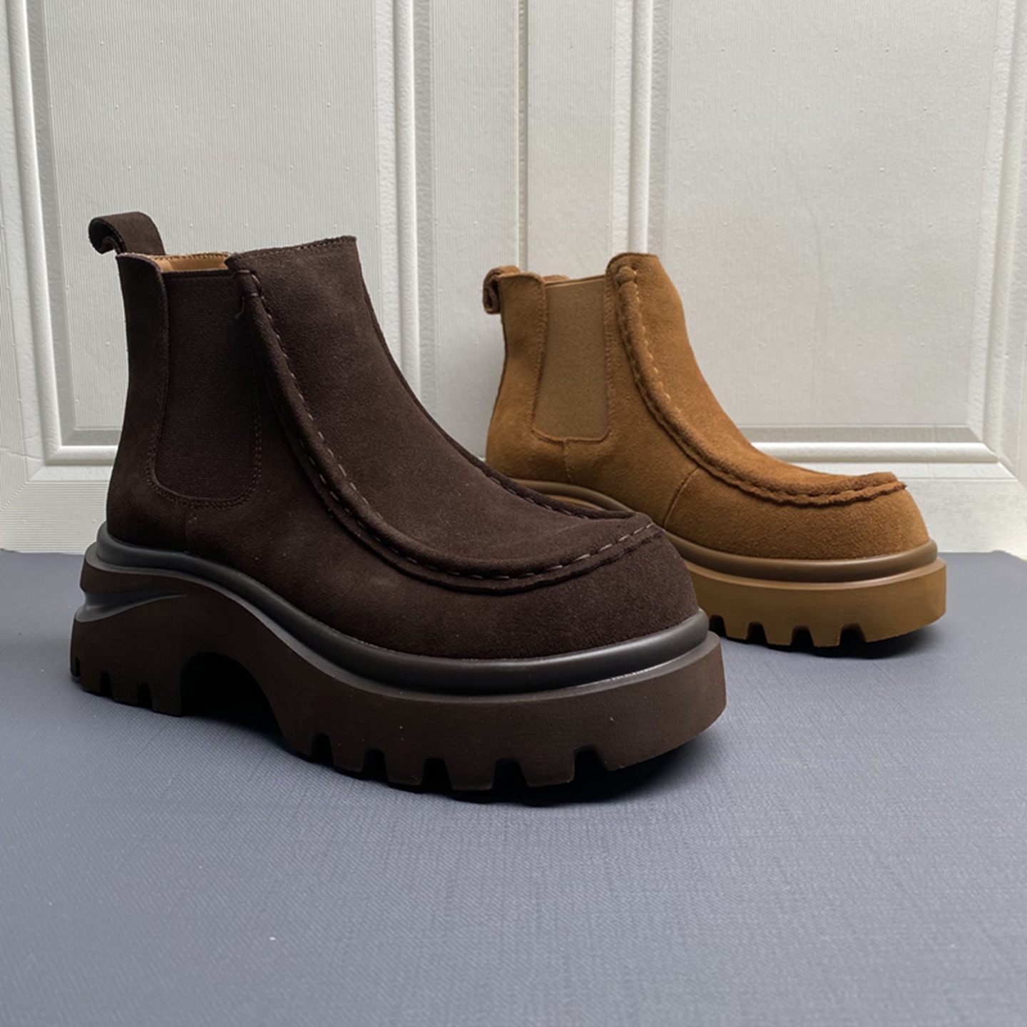 2025英伦风磨砂皮切尔西靴