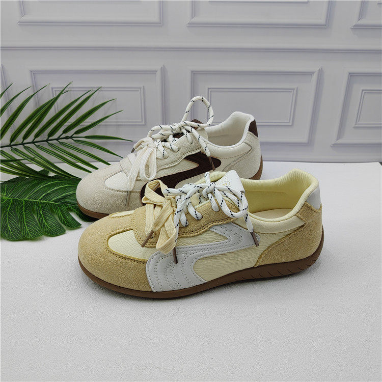 品牌撤柜2026春款复古风拼色德训鞋女平底休闲鞋百搭显脚小运动鞋,女鞋,时尚休闲鞋,淘宝优惠券,粉丝福利购,淘宝优惠卷