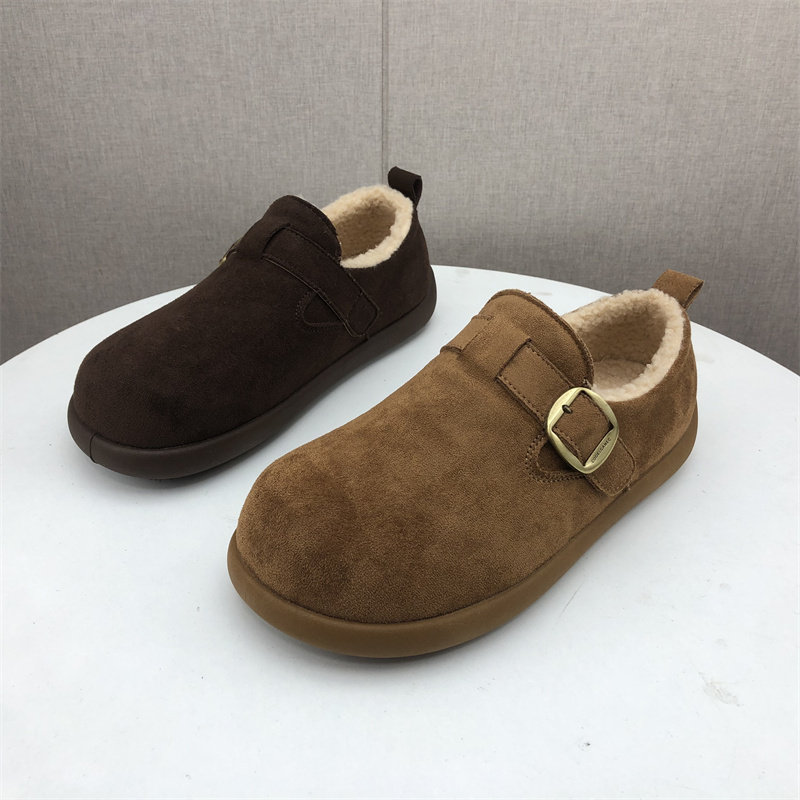 品牌撤柜2025冬季加绒保暖雪地靴男魔术贴勃肯鞋圆头低跟舒适棉鞋,流行男鞋,时尚雪地靴,淘宝优惠券,粉丝福利购,淘宝优惠卷