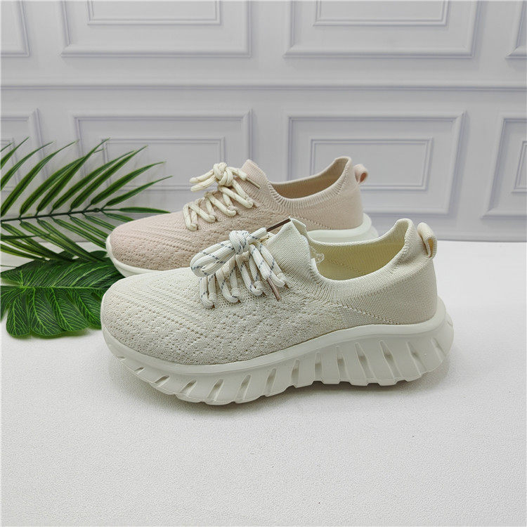 品牌撤柜2026春款轻便透气飞织运动鞋女厚底休闲鞋百搭防滑徒步鞋,女鞋,时尚休闲鞋,淘宝优惠券,粉丝福利购,淘宝优惠卷