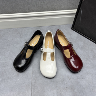 品牌撤柜2026春款真皮内增高玛丽珍鞋女搭扣圆头百搭舒适单鞋女鞋