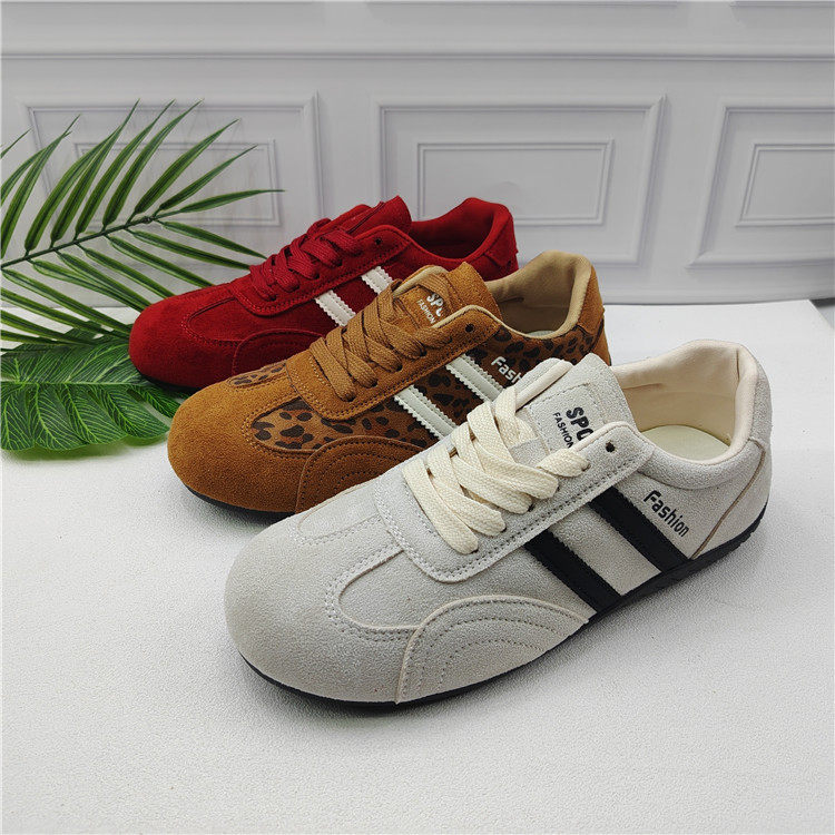 复古德训鞋女2026新春季系带圆头平底软底休闲运动鞋防滑跑步鞋女,女鞋,时尚休闲鞋,淘宝优惠券,粉丝福利购,淘宝优惠卷