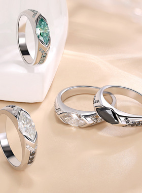 荷鲁斯之眼1克拉马眼莫桑石戒指