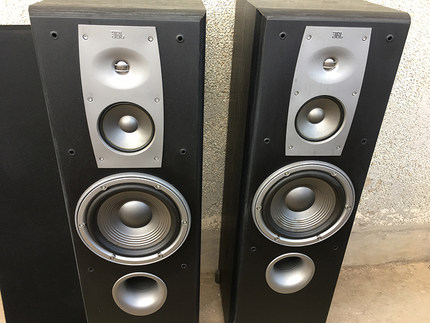 二手原装进口JBL N38II 发烧8寸的落地音箱3分频家用家庭影院音响