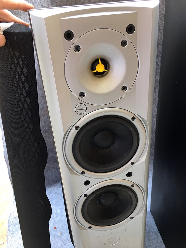二手原装进口丹麦尊宝箱X850家用8寸落地音箱3分频发烧HIFI音响