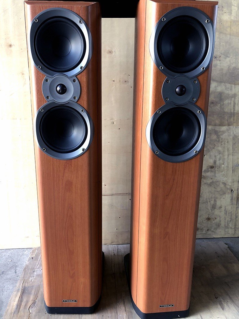 二手英国品牌mission/美声M66I发烧双6.5中低音落地音箱HIFI音响