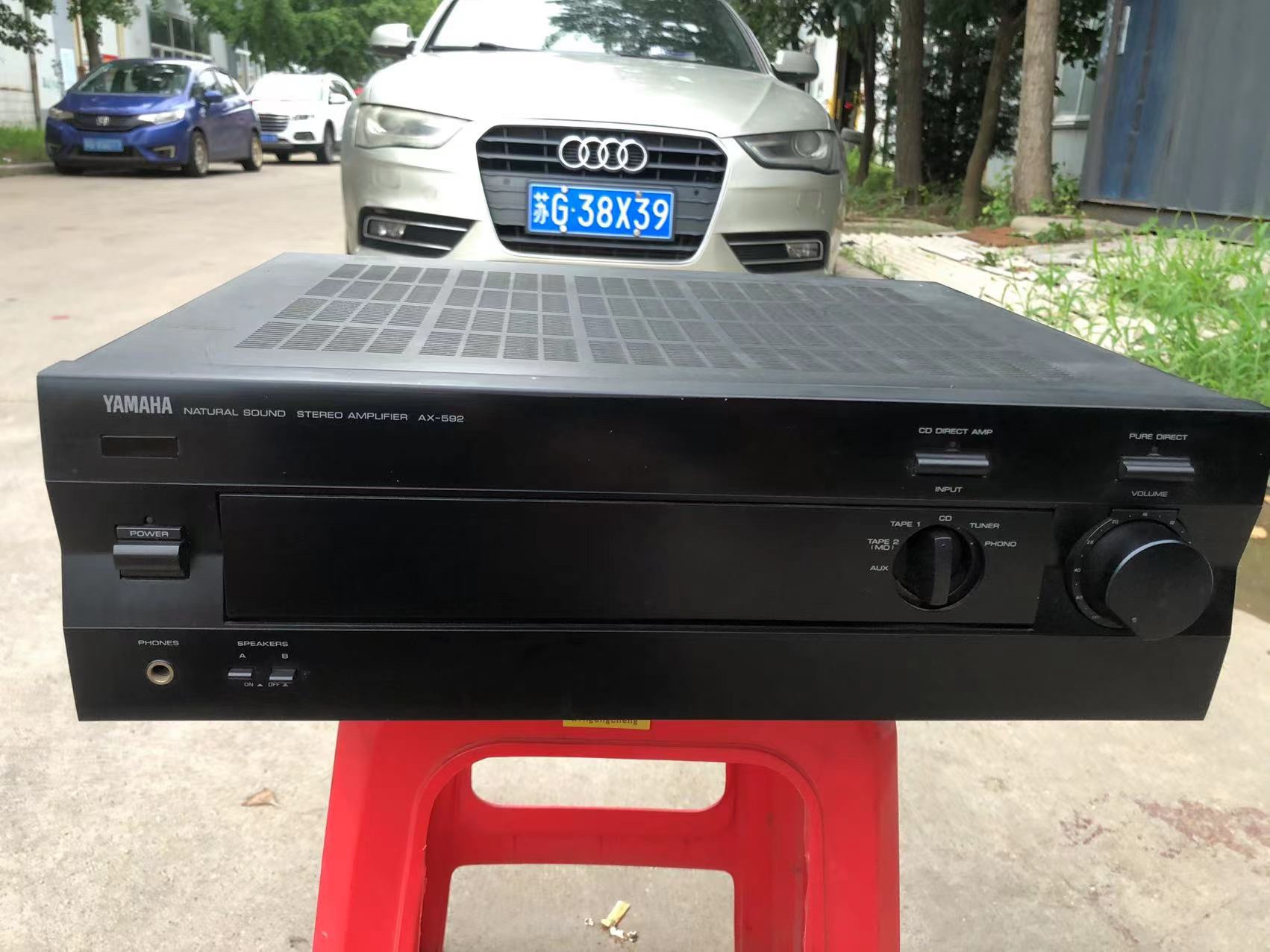 二手原装进口雅马哈AX-592发烧纯功放机家用两声道音乐功放机音响