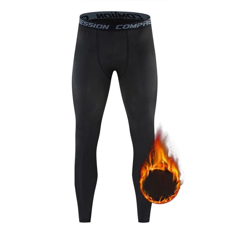 Winter Man Fleece Leggings Tights Men Thermal Underwear Ther