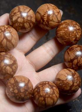 梅花入骨丹3.0*9颗 滕木30mm龙须藤西瓜沉中药藤木纹收藏佛珠手串