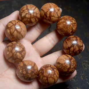 梅花入骨丹3.0*9颗 滕木30mm龙须藤西瓜沉中药藤木纹收藏佛珠手串