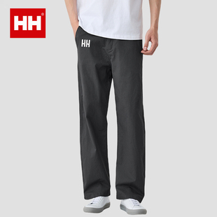 官方正品HH裤子男宽松直筒纯棉休闲裤夏季薄款男装运动长裤工装裤