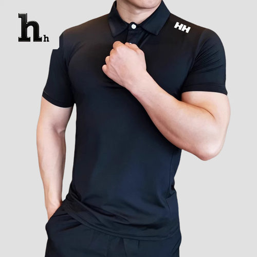 正品HH25夏男款基础商务休闲风凉感速干短袖上衣防晒POLO衫