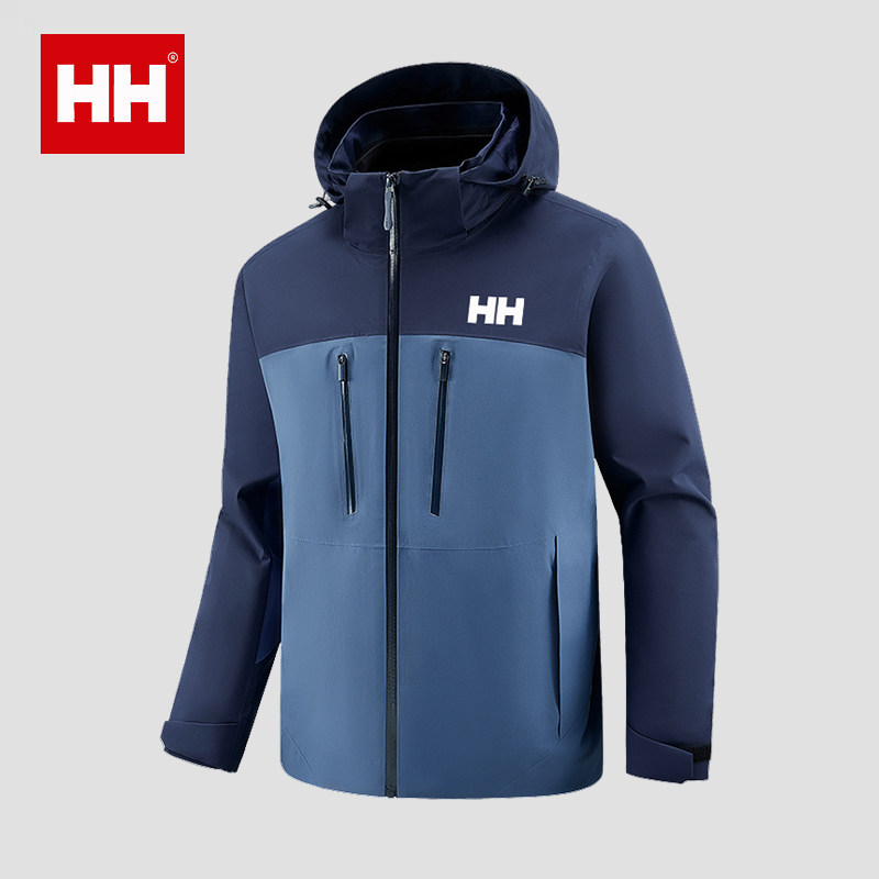 官方正品HH全热封冲锋衣男三合一可拆卸内胆两件套防水户外登山服