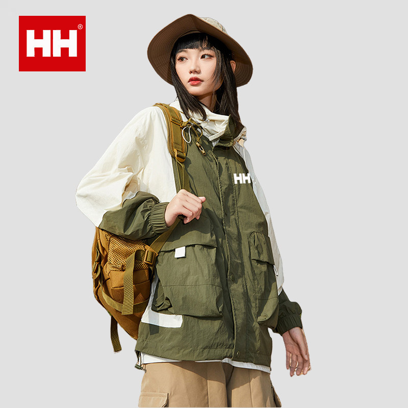 官方正品HH冲锋衣男女款春秋情侣户外防风防水登山服休闲运动外套