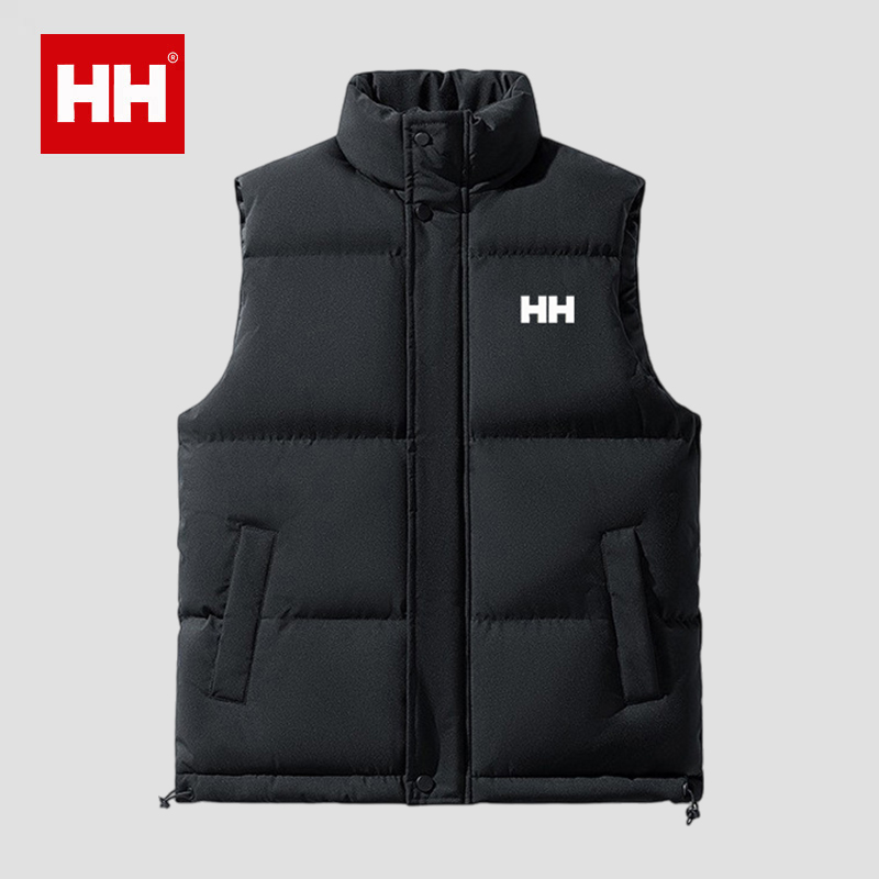 官方正品HH马甲男女同款立领大码冬季加厚羽绒棉袄坎肩棉服工装潮