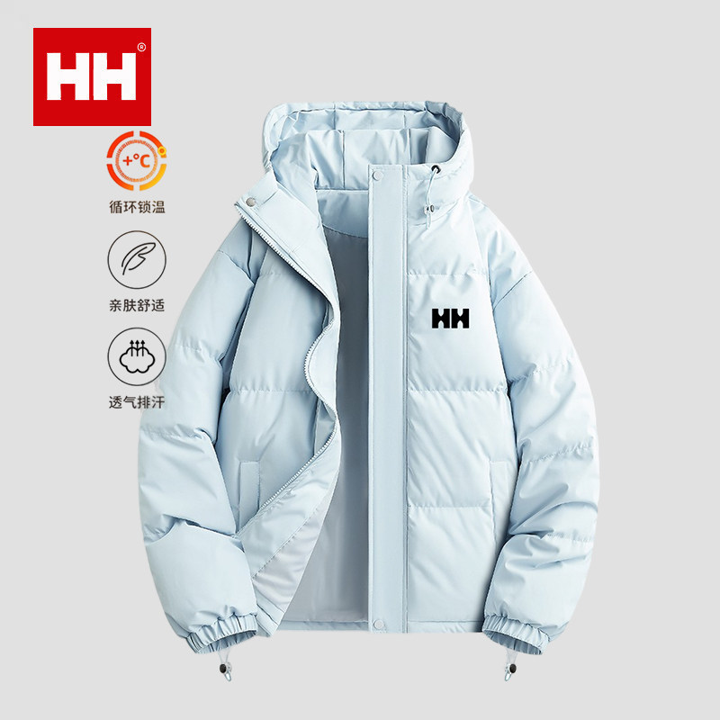正品HH棉服女款2025新款冬季小个子棉衣外套加绒加厚短款棉袄