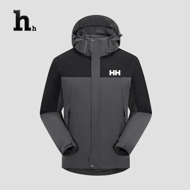 正品HH秋冬季户外冲锋衣防水透气三合一羽绒可拆卸登山服男女