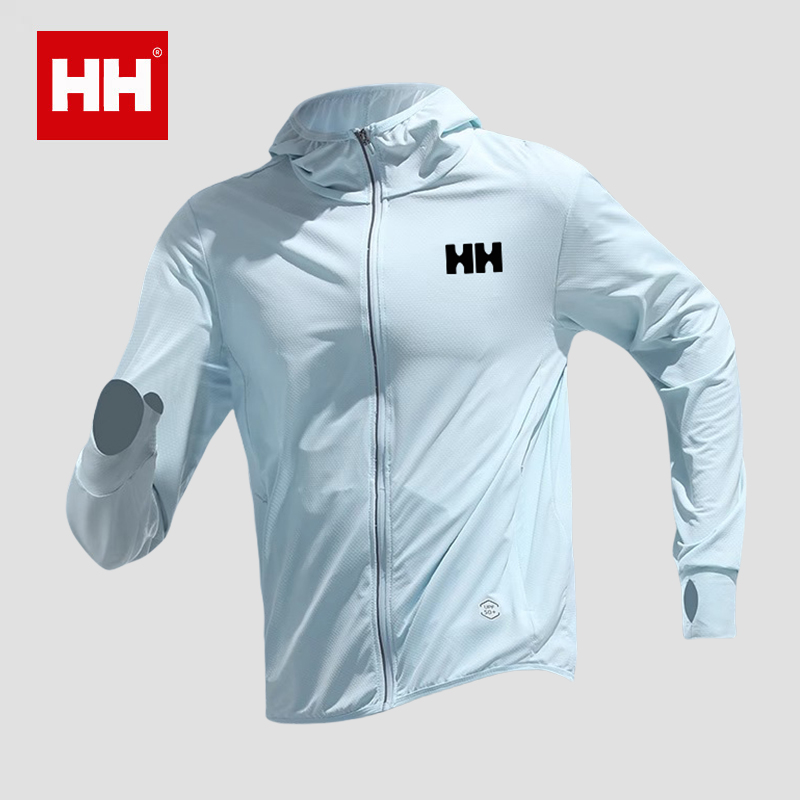 官方正品HH防晒衣男冰丝夏季薄款防紫外线皮肤衣透气风衣钓鱼外套