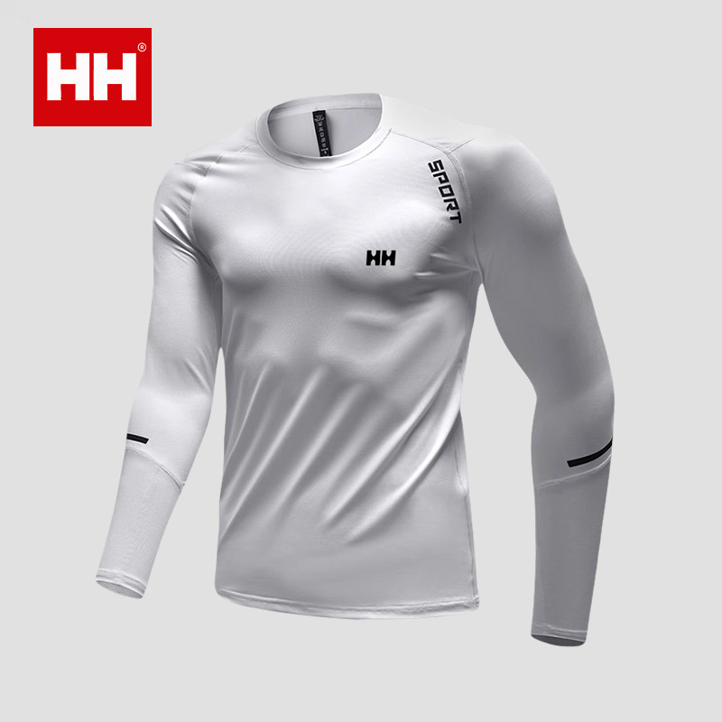 官方正品HH健身衣男速干运动打底内衣春季紧身长袖跑步篮球训练衣