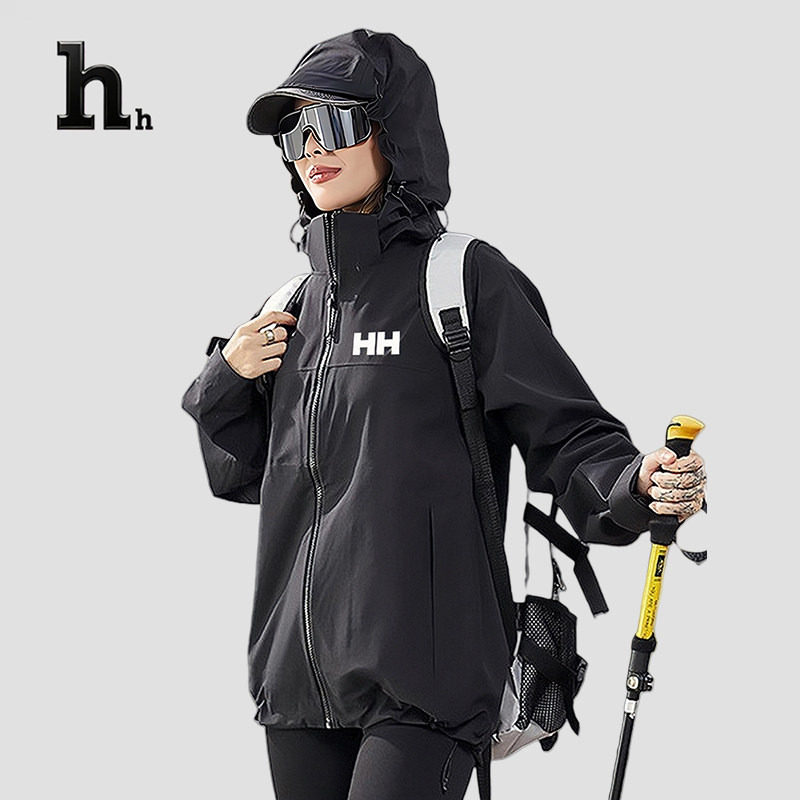 正品HH硬壳冲锋衣女防风小个子滑雪服户外透气爬山外套瑜伽服图片