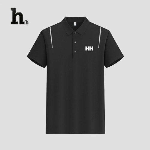 正品HHpolo衫短袖t恤男士夏季透气翻领商务速干休闲通勤上衣