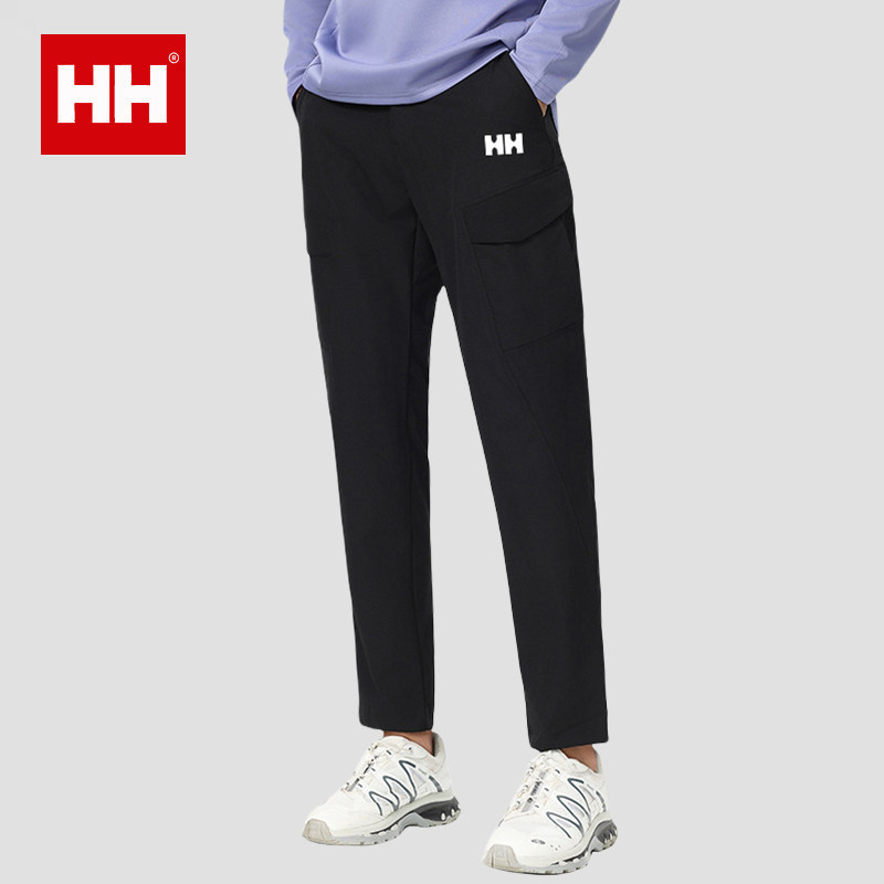 官方正品HH春夏跑步长裤男运动训练裤宽松速干小脚直筒裤休闲卫裤