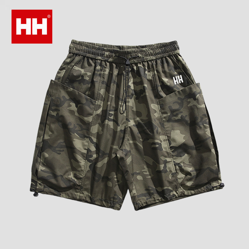官方正品HH夏季迷彩工装短裤男款宽松廓形美式机能休闲运动五分裤,男装,短裤,淘宝优惠券,粉丝福利购,淘宝优惠卷