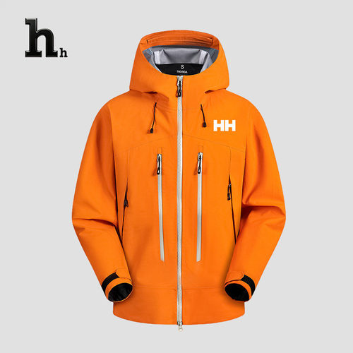 正品HH冲锋衣男女款硬壳全压胶户外运动防风防暴雨登山服外套