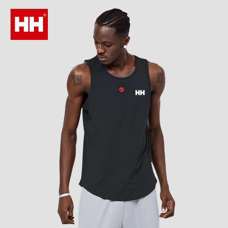 正品HH25夏男款健身背心无袖冰丝运动上衣速干美式打篮球t恤