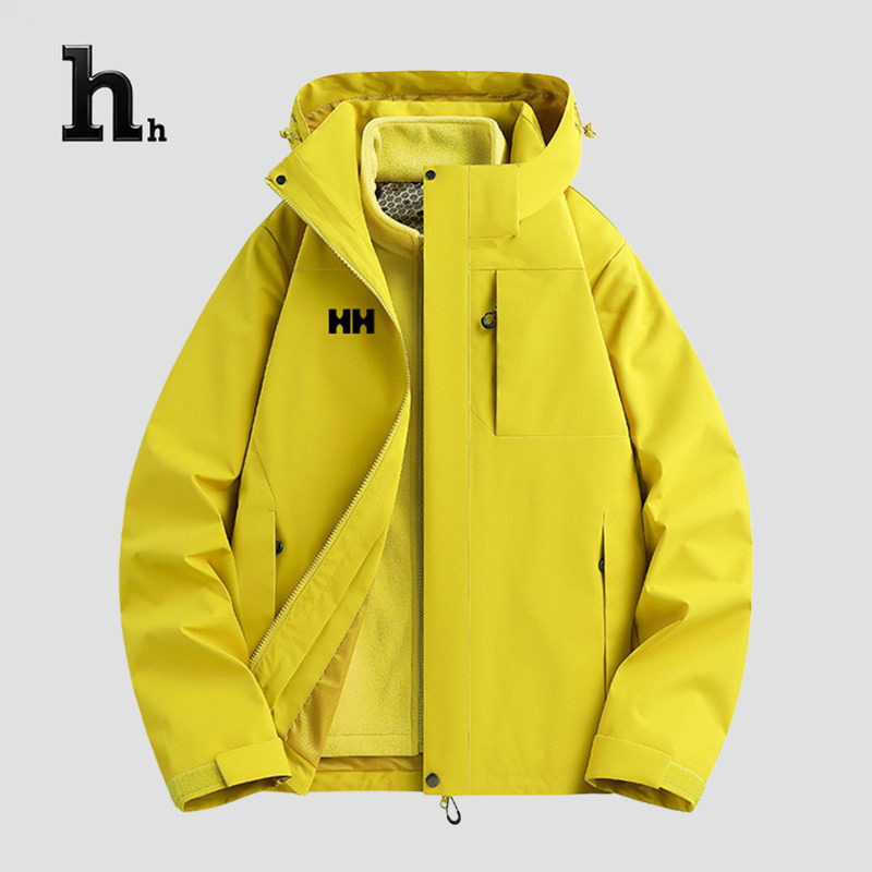正品HH冲锋衣女款2025新款秋冬三合一巨好看户外登山服外套男图片