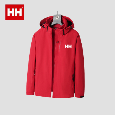 官方正品HH三合一冲锋衣秋冬外套男款户外加绒加厚中老年夹克上衣