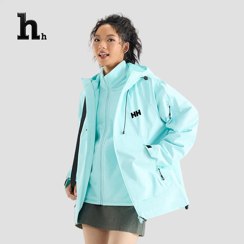 正品HH冲锋衣男女款2025新款三合一可拆卸户外防风防水登山服图片