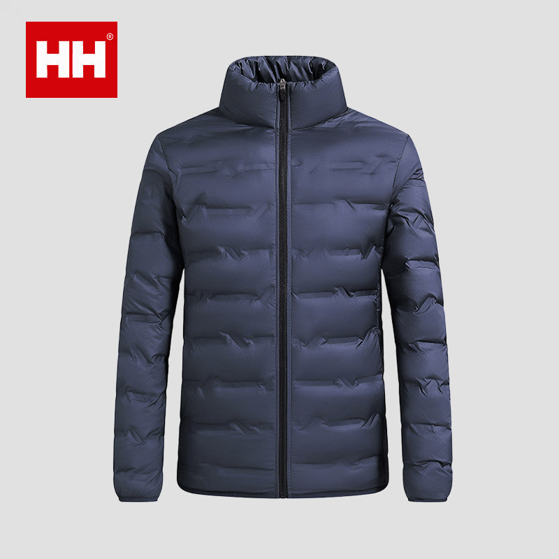 正品HH石墨烯羽绒服男款2025新款秋冬季保暖超轻薄款立领外套