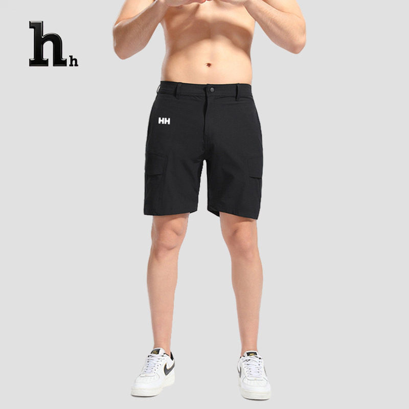 正品HH短裤男夏季潮流宽松休闲裤时尚短裤子商务清凉舒适透气