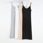 宽松中长款 莫代尔打底吊带背心外穿夏季 睡衣大码 防走光女内搭衬裙