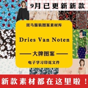 范诺顿国际品牌大牌流行趋势矢量图案素材 Noten德赖斯 Dries Van